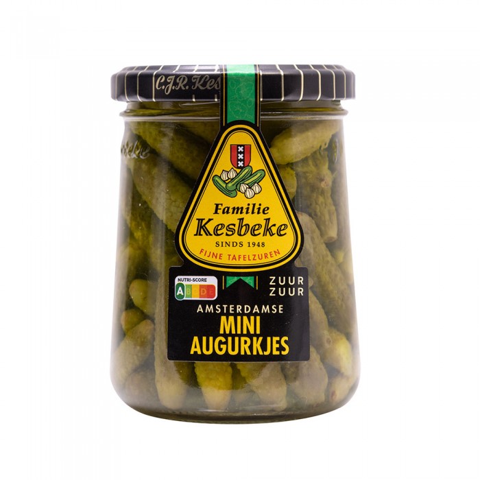 Cornichons Mini au vinaigre 235ml Kesbeke