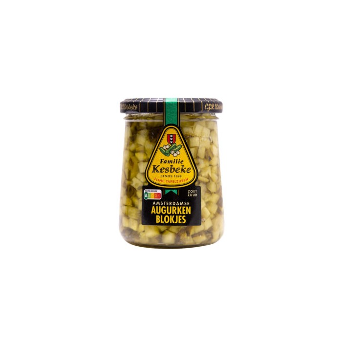 Cornichons en Cubes au vinaigre 235ml Kesbeke