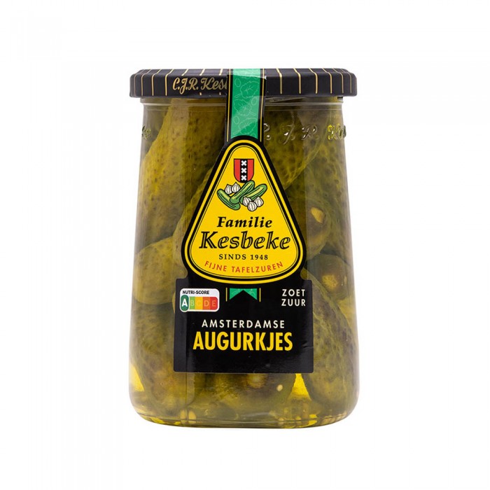 Cornichons Entiers au vinaigre 500ml Kesbeke