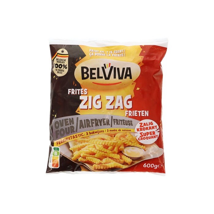 Frites Zig Zag 600g Belviva