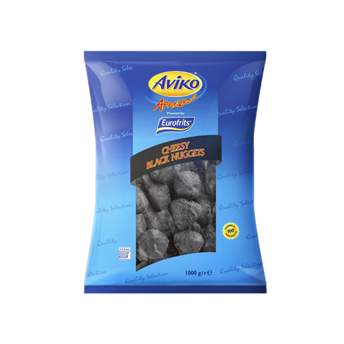 Nuggets Cheesy Black 1kg Aviko