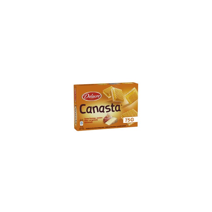 Biscuits Canasta Fromage & Jambon Delacre 75g