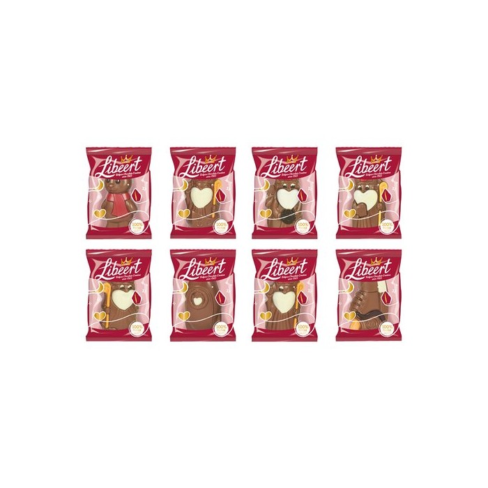 St Nicolas Figurine décorée chocolat au lait 35g Libeert