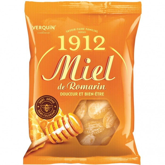 Bonbons Miel & Romarin Verquin 200g