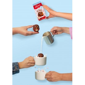 Figurines (2) Chocolat au lait & Pépites Chocolatées 80g Libeert